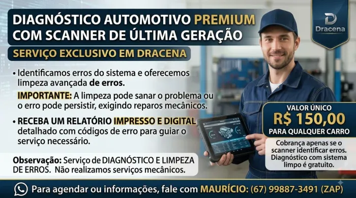 Diagnóstico de Scanner Automotivo em Dracena e Região