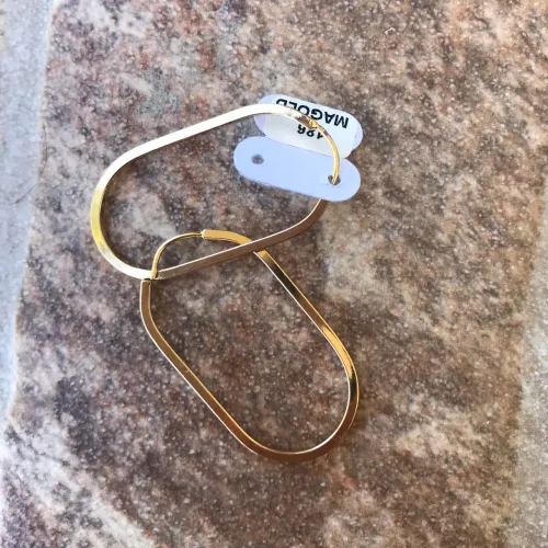 Brinco de argola banhado a ouro 18 k