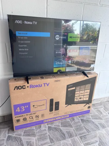 SMART TV 43 LED Full HD ROKU TV ( Nota e Garantia)