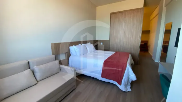 Studio mobiliado para locação no Smart Rio Residence, próximo ao Shopping Riomar