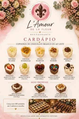 Doces finos para festas e eventos