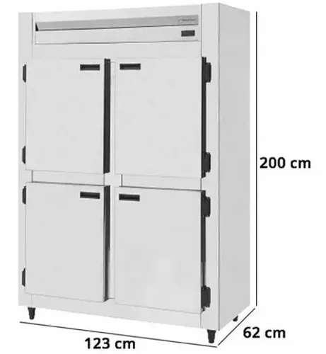 Mini câmara comercial 4 portas pronta entrega