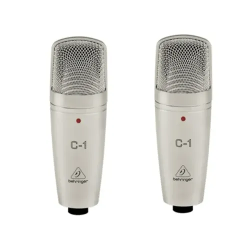 2 Behringer C1 Microfone Condensador Cardioide para Estudio
