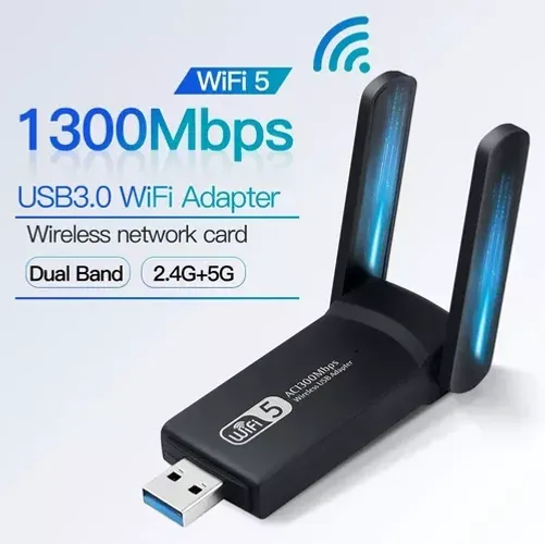 Adaptador Wifi 5G via USB - Conexão 5G
