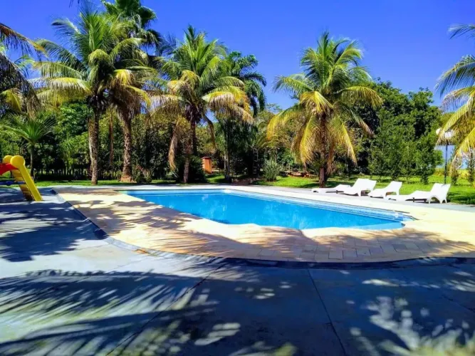 Chacara alto padrão no asfalto 750.00  diária ,confraternização,ano novo  , réveillon 