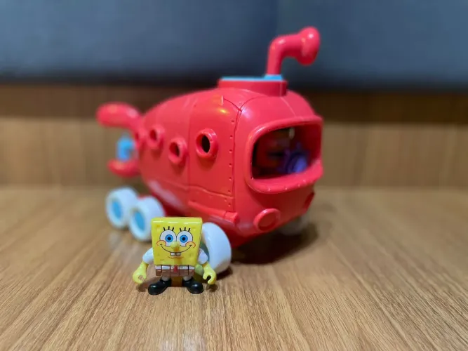 Imaginext Bob Esponja ônibus