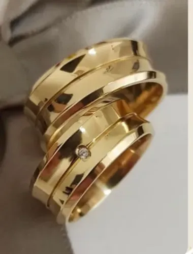 Alianças Concova 10mm Forro Pedras