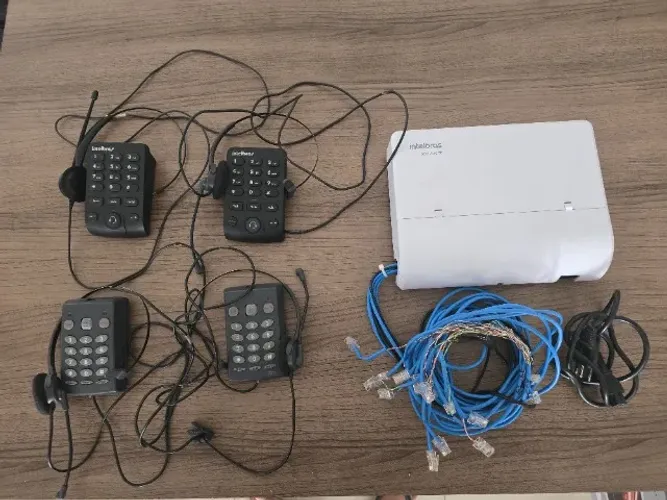 Central telefônica PABX Intelbras Modulare+ 2 Linhas 12 Ramais Barata !