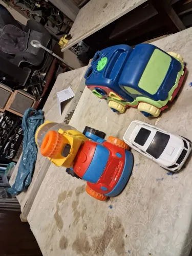 3 carros de plástico lote