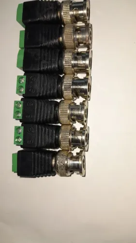 Conector bnc para câmeras com Bornéu 100 unidades
