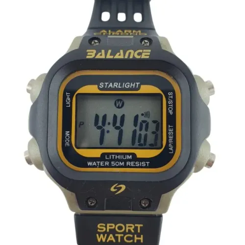 Relógio Balance Digital Mod Bll22131 Unisex a Prova D`Água Retrô