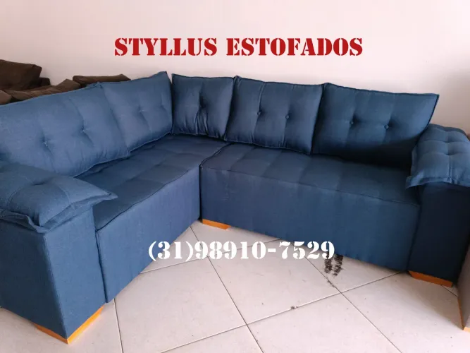 Sofá de Canto 5 lugares - Novo