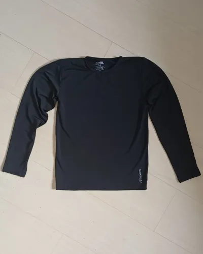 Camiseta Térmica Preta Infantil