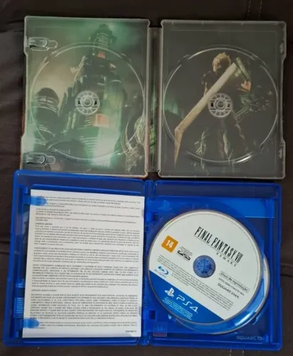 Final Fantasy 7 Remake Steelbook com jogo (PS4)