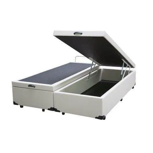 Cama Box Baú King Bipartido AColchoes Blue 41x193x203