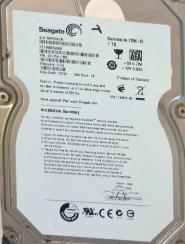 HD 1TB SEAGATE SATA 3.5