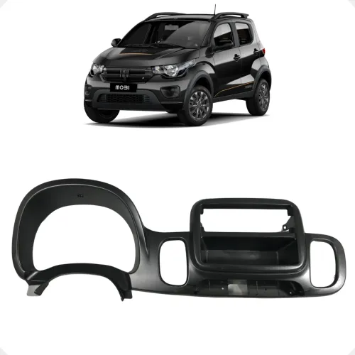 Moldura Painel Central Fiat Mobi 2016 2017 2018 2019 2020