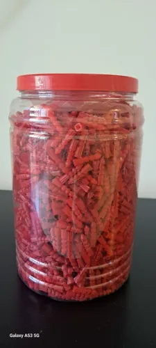 Bucha de Nylon Vermelho para alvenaria e madeira
