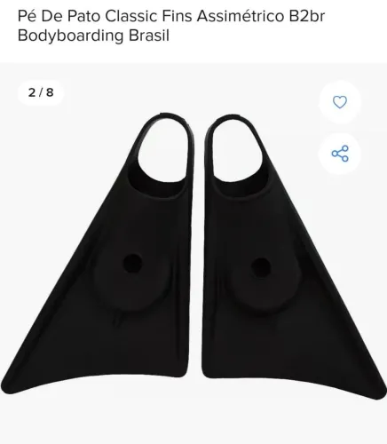 Pé de Pato assimétrico para surfar de bodyboard