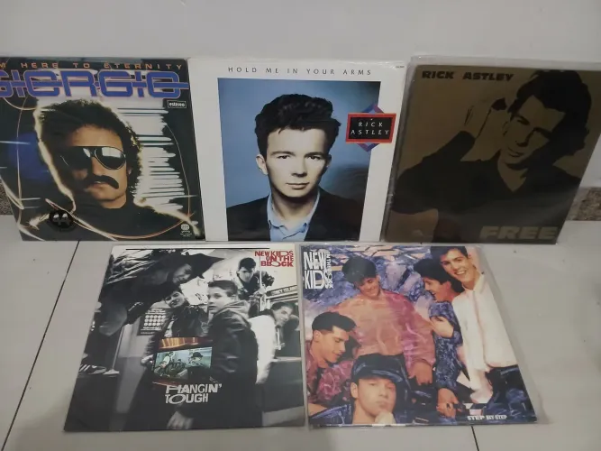Disco vinil Rick Astley Boy Georgio e New On The Block