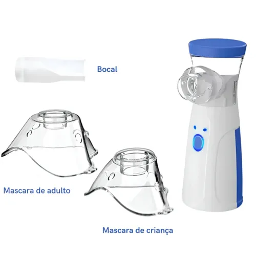 Inalador portátil com 2 máscaras 
