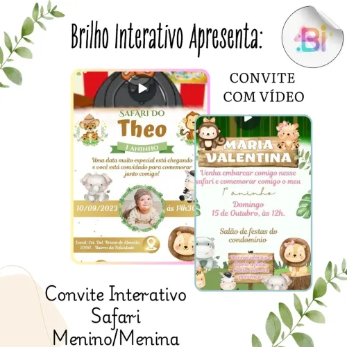 Convite interativo SAFARI