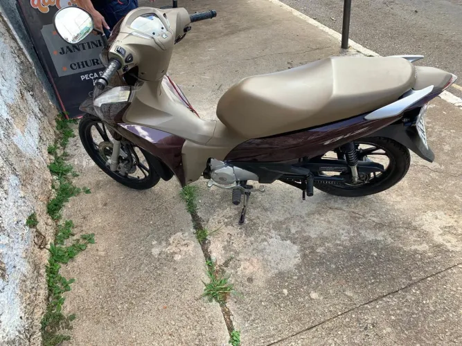 Moto Biz 125 flex Marrom Completa 