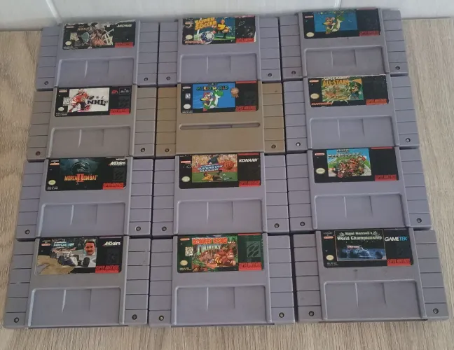  jogos Super Nintendo - Diversos Títulos! Originais 