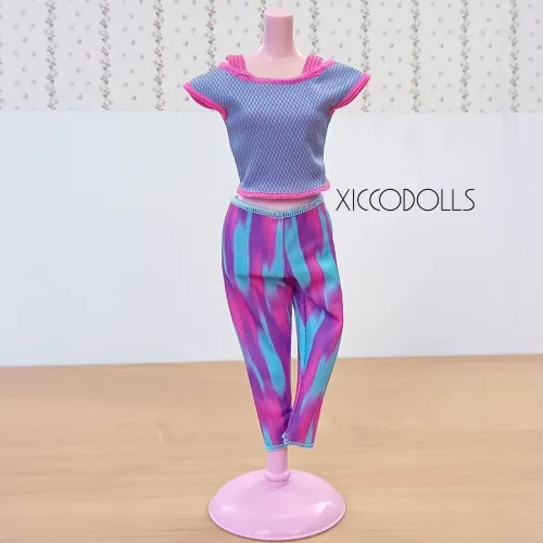 Roupinha para boneca Barbie lilás original