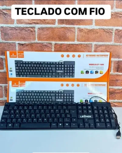 Teclado Gamer com Fio - Impermeável - Novo