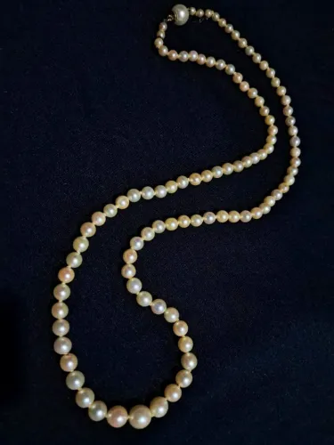 Colar de Pérolas Legítimas Vintage