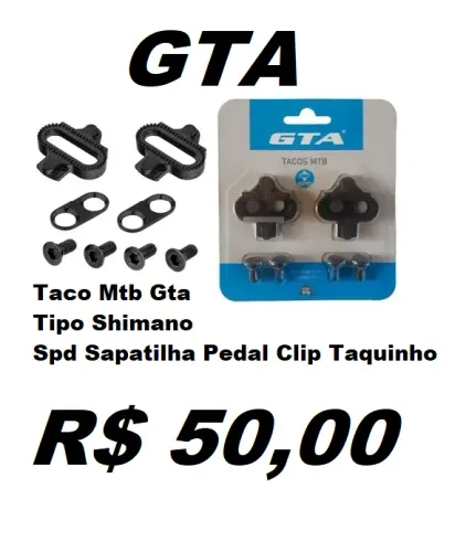 Taquinho Bike Tacos Sapatilha Pedal Clip Mtb Padrão Spd