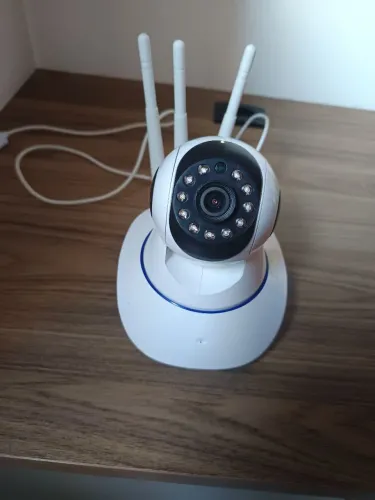 02 Câmeras de Segurança IP Wifi HD com 3 antenas