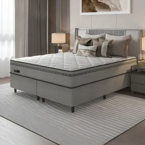 Cama Box Casal + Colchão Queen New Londres