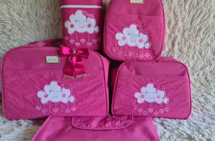 KIT BOLSAS MATERNIDADE 5 PEÇAS - MODELOS NOVOS - LANÇAMENTO