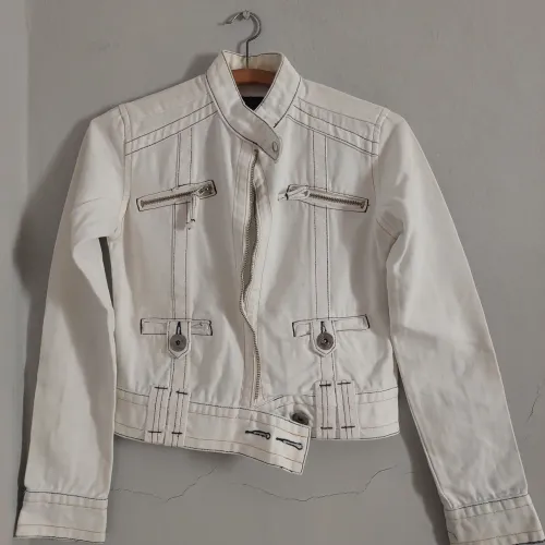 Jaqueta Jeans Branca - 38