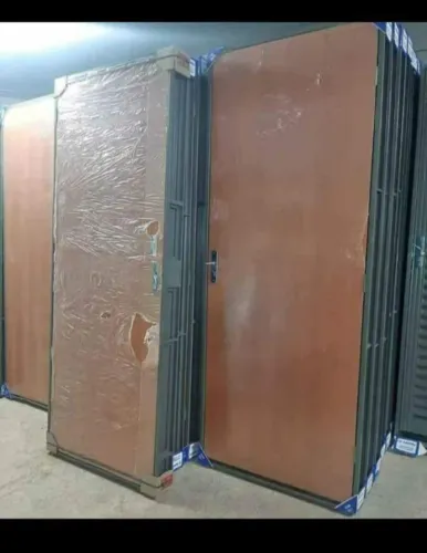 porta de madeira com portal de aço completa 299,90 a vista