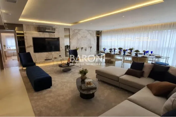 Apartamento para comprar no Campo Belo, projeto na planta, 166m², 3 suítes, 2 vagas, área 