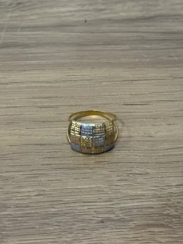 Anel 3 cor em ouro 18k