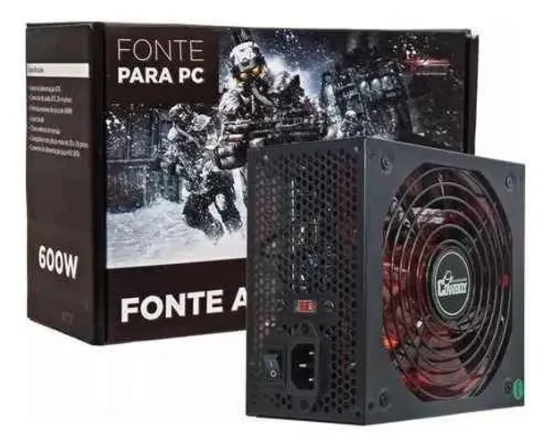 Fonte ATX Cowboy 600w (Novo) - Anápolis