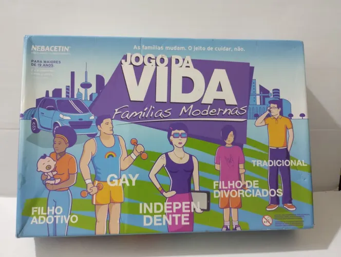 Jogo da Vida Famílias Modernas - Oficial Estrela Raro (incompleto)