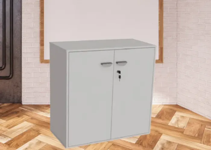 ARMÁRIO DE ESCRITÓRIO 2 PORTAS COM CHAVE