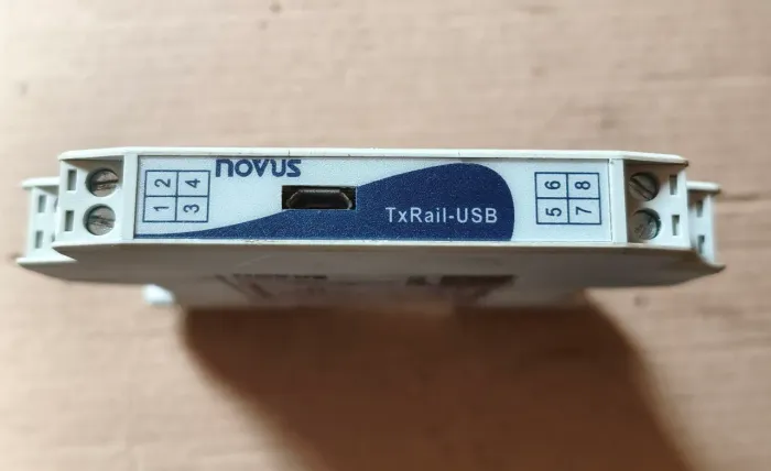 Transmissor de temperatura Novus txrail-usb