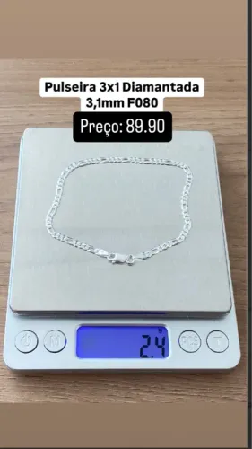 Pulseira 3x1 Diamantanda 3,1mm F080