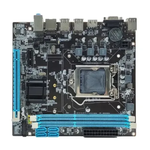 Placa Mãe Bluecase H61, DDR3, mATX, LGA 1155, 16GB, M.2 NVME, VGA, HDMI - BMBH61-G2HG-M2