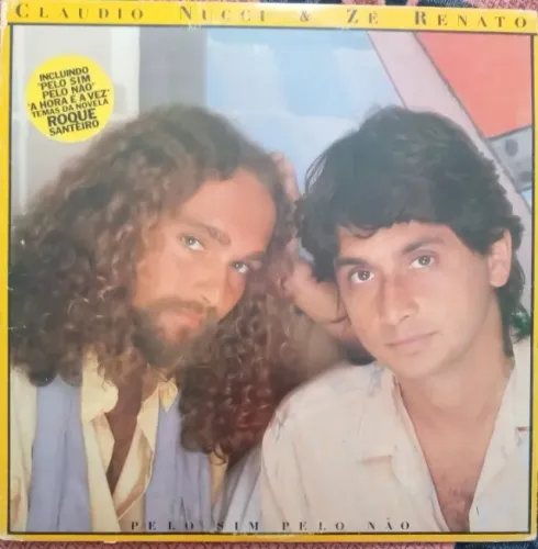 LP-Disco vinil-Cláudio Nucci & Zé Renato-Pelo Sim Pelo Não-Ano 1985-C/Encarte