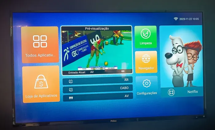 Tv smart 55" Philco Android