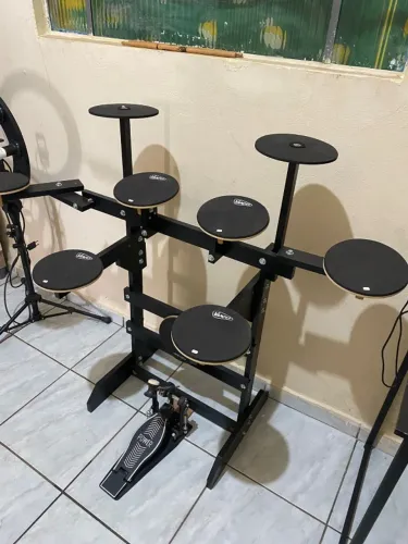 Bateria Praticável Vamper 9 Pads + Pedal