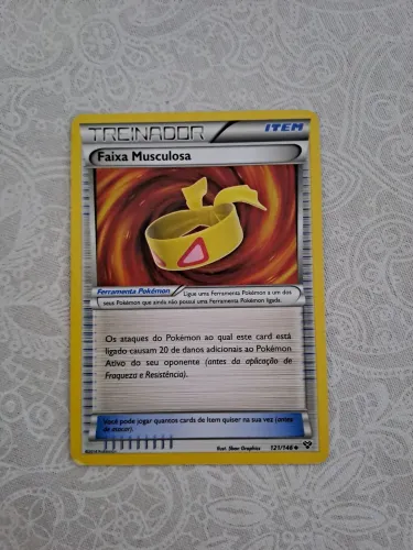 Carta pokemom faixa musculosa
