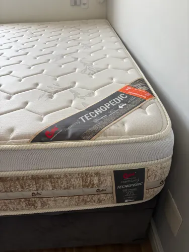 Cama de Casal Box + Colchão Castor NOVO